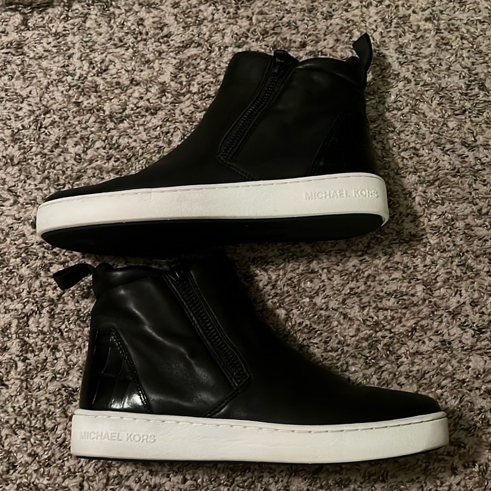 Worn Once Michael Kors Black High Tops Size 8